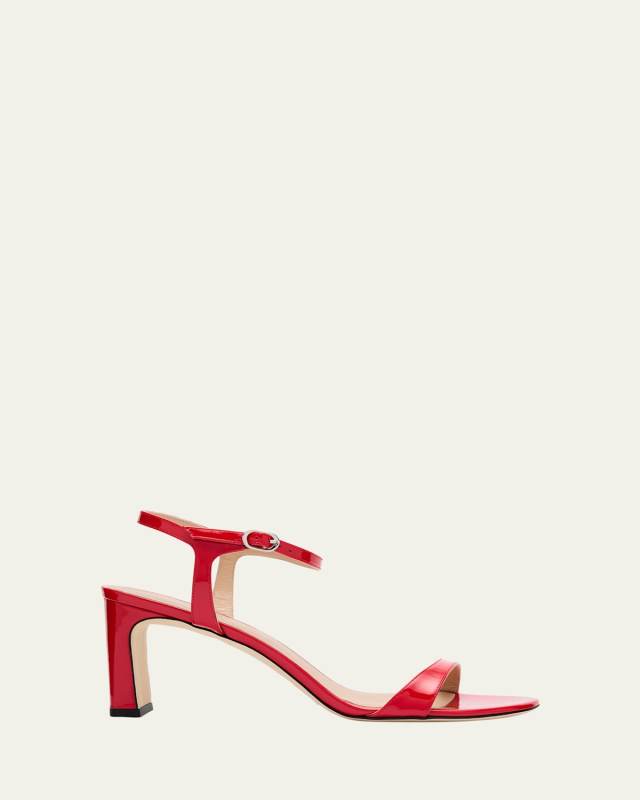 Babette Patent Ankle-Strap Sandals